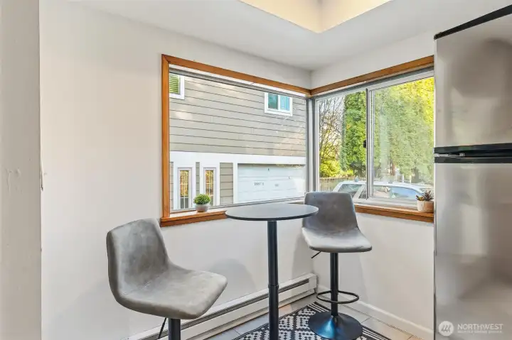 with room for a small breakfast table