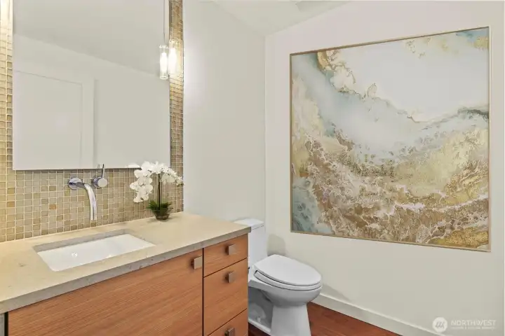 Elegant and fine finishes throughout the residence.