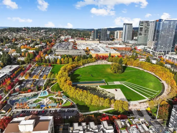 Just steps from Bellevue City park and world class shopping.