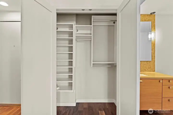 Customized storage closet