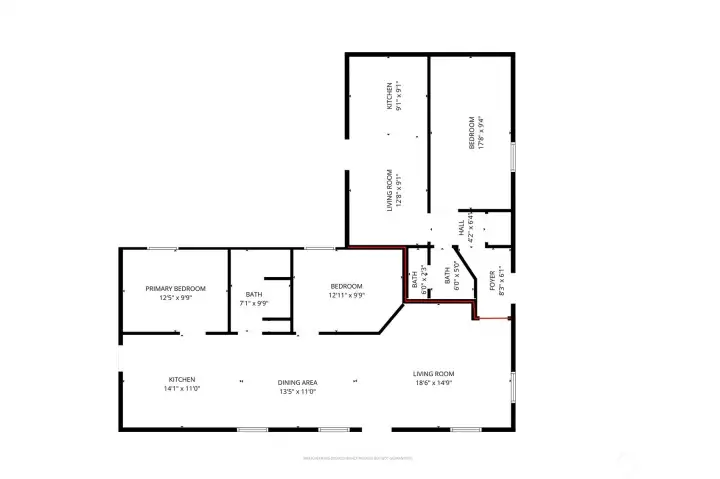 Combined floorplan