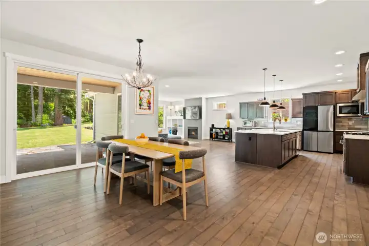 Open concept kitchen