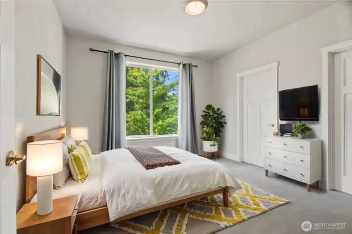 Third bedroom virtually staged