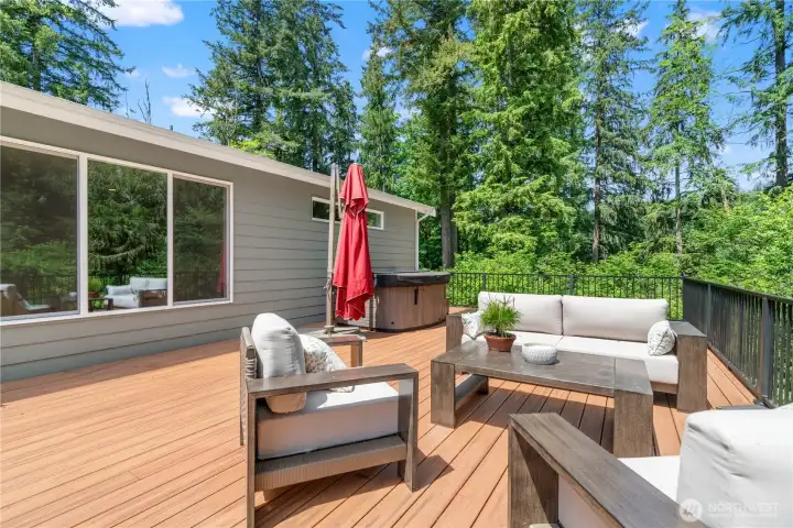 Patio with deck