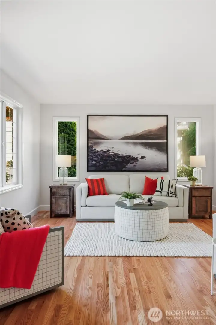 Enhanced by fresh interior paint and updated lighting throughout.