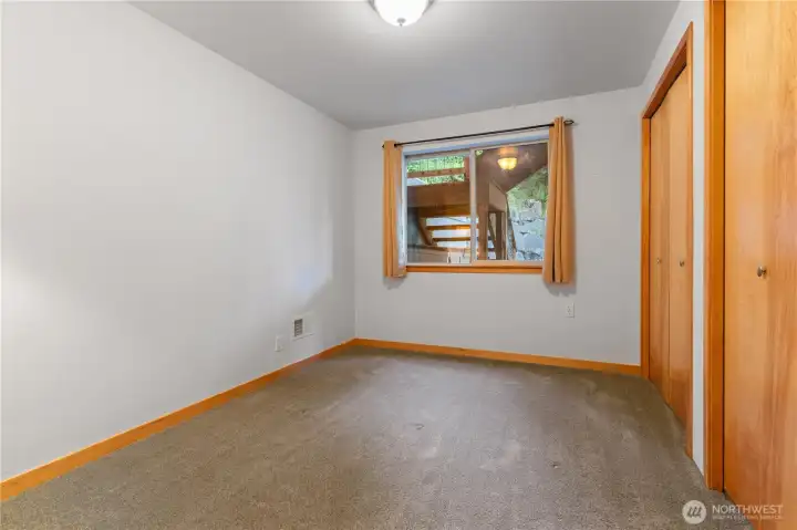 Downstairs Bedroom With Double Closets
