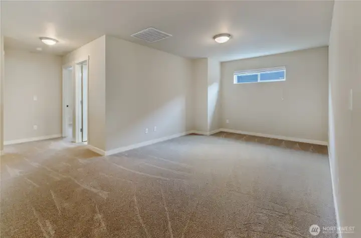 Large loft area on the second floor