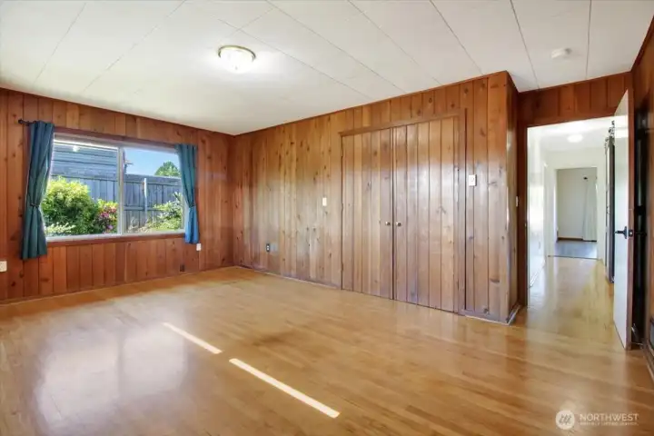 Bedroom #2 with cedar lined closet. Bedroom #2 with cedar lined closet.