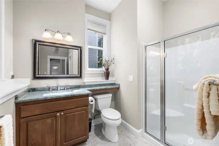 Lower level ensuite bath Lower level ensuite bath
