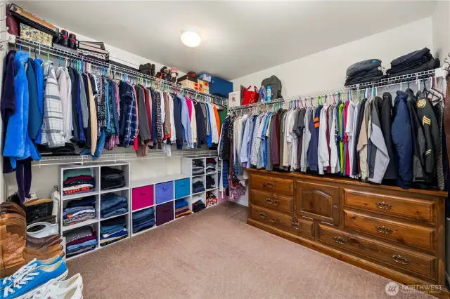 Primary Bedroom closet - very spacious