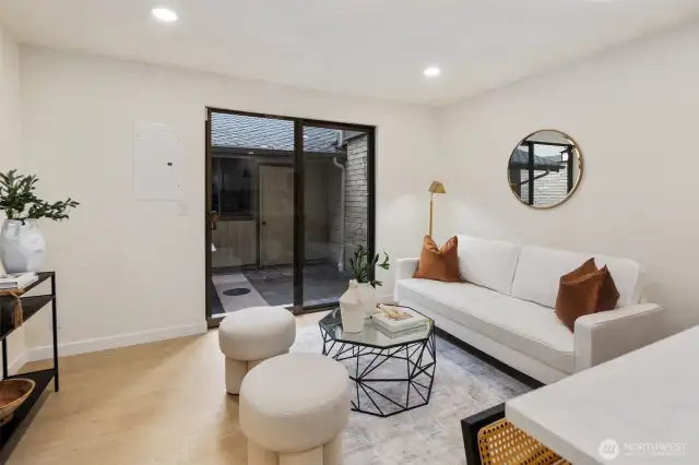 Secluded Patio off of Kitchen/TV Room
