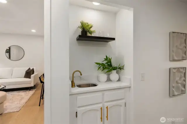 Wet Bar in Living Room