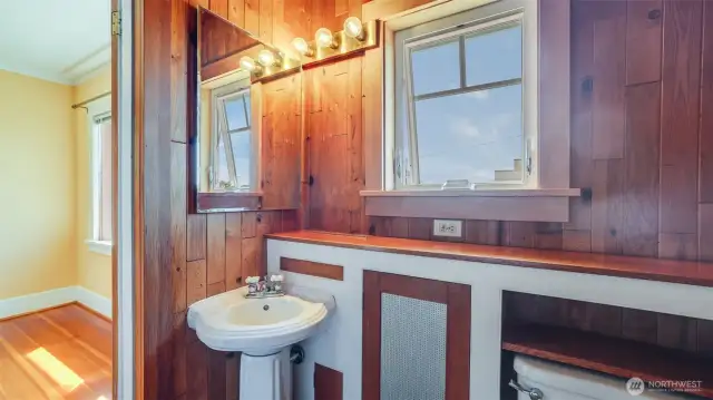 Upstairs: Bathroom.