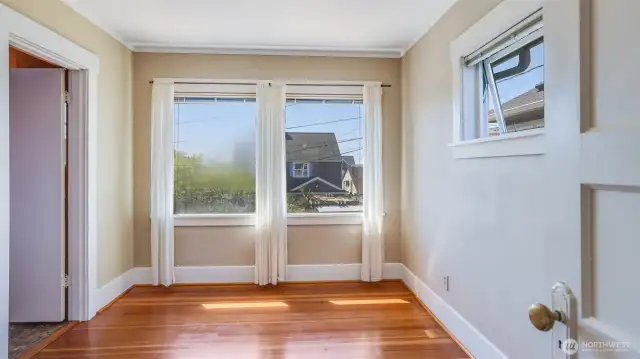 Upstairs: Second bedroom.