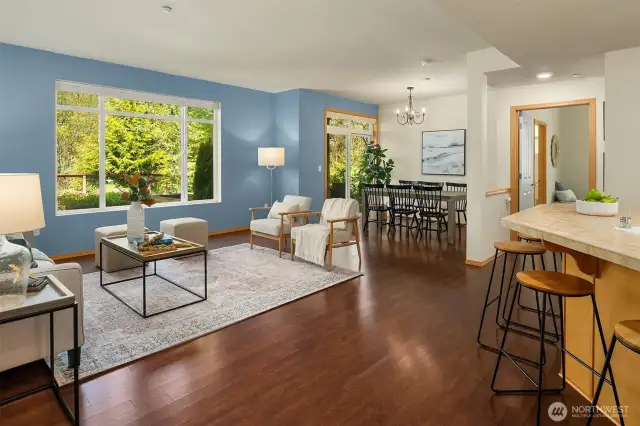 Light Filled, Open Floor Plan