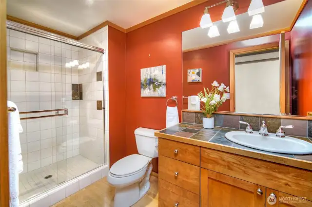 Main floor bath with shower.