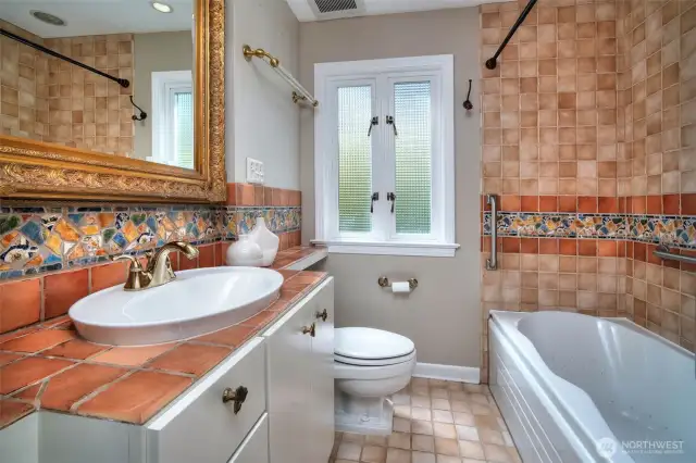 The main floor bath.