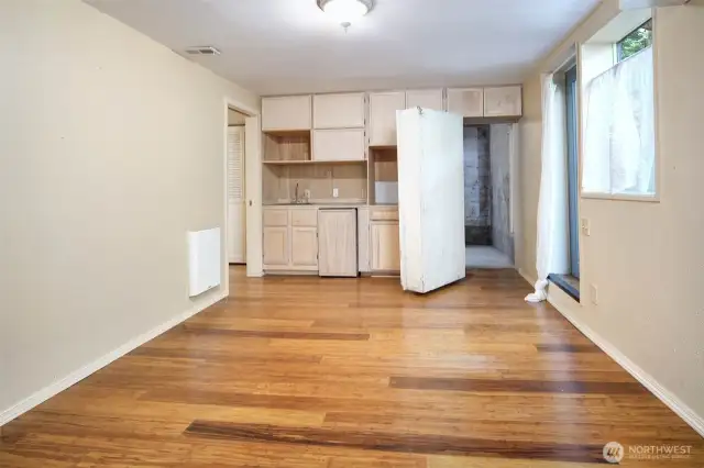 Another view of the Bonus Room, with the "secret" door open. This is part of the bookshelf and leads to storage.