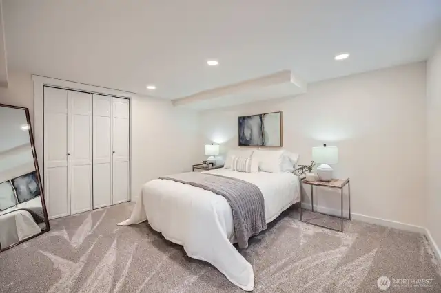 Can be used for primary bedroom or create something completely different - the basement is your blank slate and a perfect excuse to use your imagination to dream up your best use!
