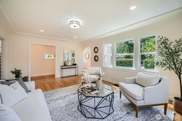 Bright LED lights throughout the home for those overcast days!
