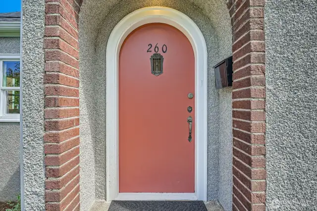Take a look at the old world archways and door knobs that speak to the timeless character of this home.