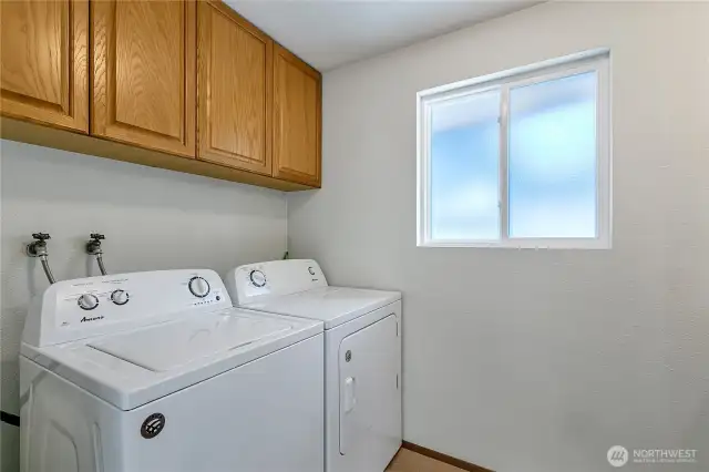Laundry room, washer & dryer stay!
