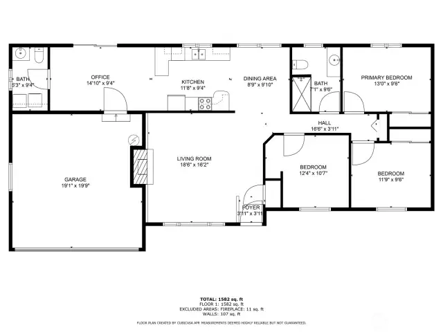 Square footage is approximate, this home is a nice layout! Perfect for a starter, or looking to downsize~