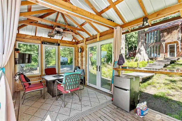 Grill, toast a marshmallow, watch a show or just relaxx and listen to nature.