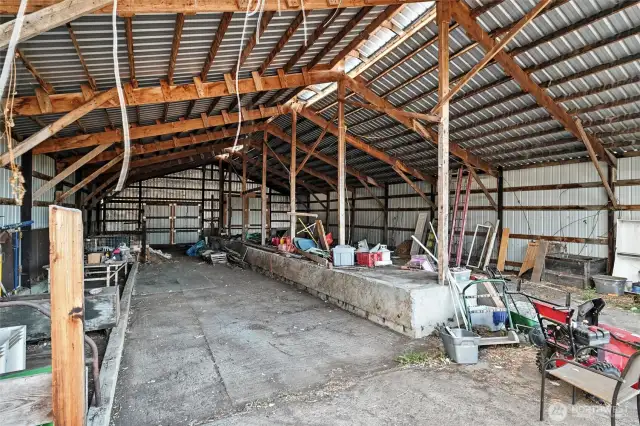Large pole barn.