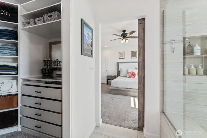 Primary Bedroom Suite closet.