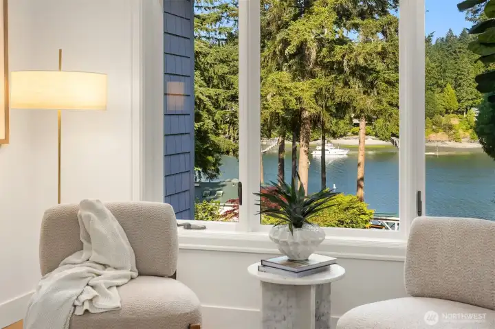 Beautiful views of the water from nearly every space on the main floor.