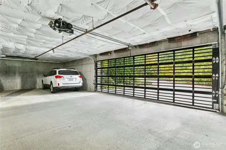 1st parking space is in gated garage