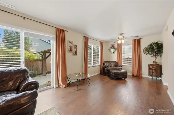 Living Room Looking Towards Formal Dining Area or an Extension of Your Living Room.  This Floor Plan Allows for Lots of Options
