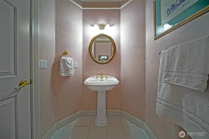 Main floor powder room bath