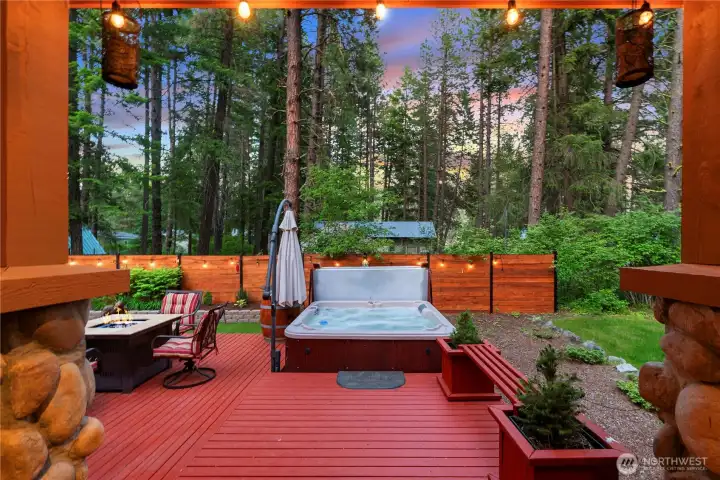 Enjoy the wraparound Deck and beautiful outdoor setting