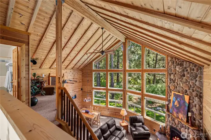 Loft overlooking great roof