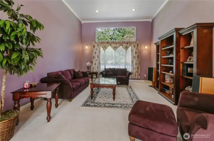 And Formal Living Room to greet your guests off the foyer