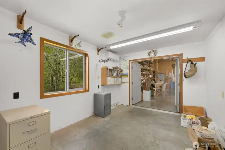 Office in shop.