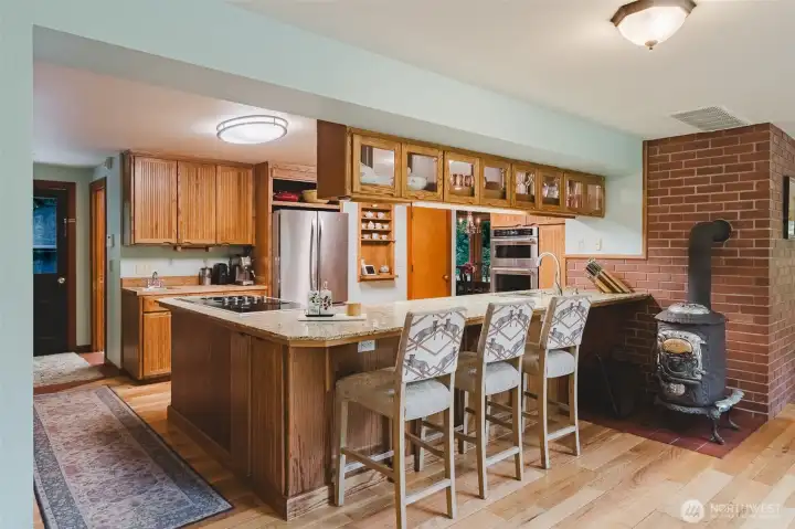 A chef's kitchen with all the custom details.