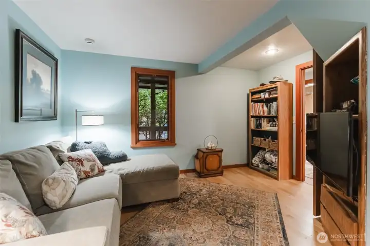 An office/den on the main floor.