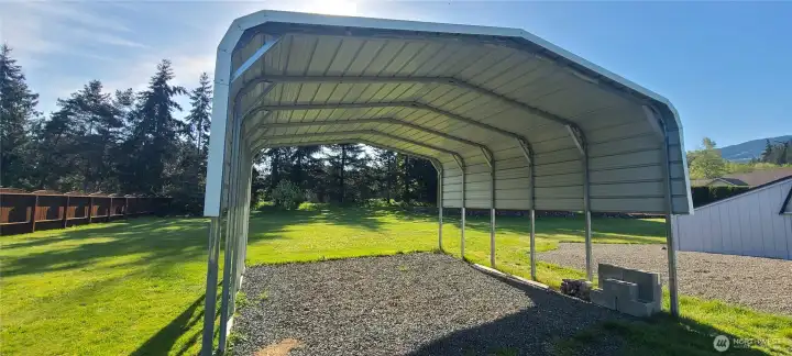 Detached 2 Car Carport