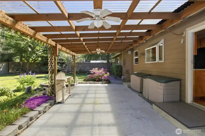 Covered patio