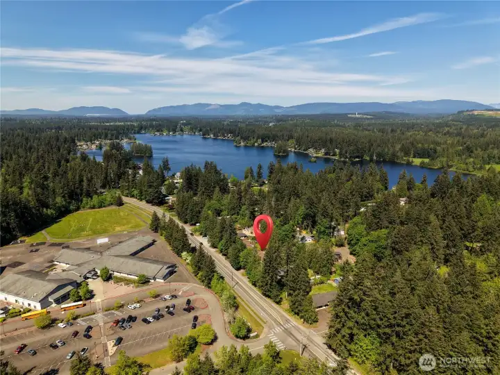 Lake Sawyer offers boating and fishing, and walk across the street to Sawyer Woods Elementary.