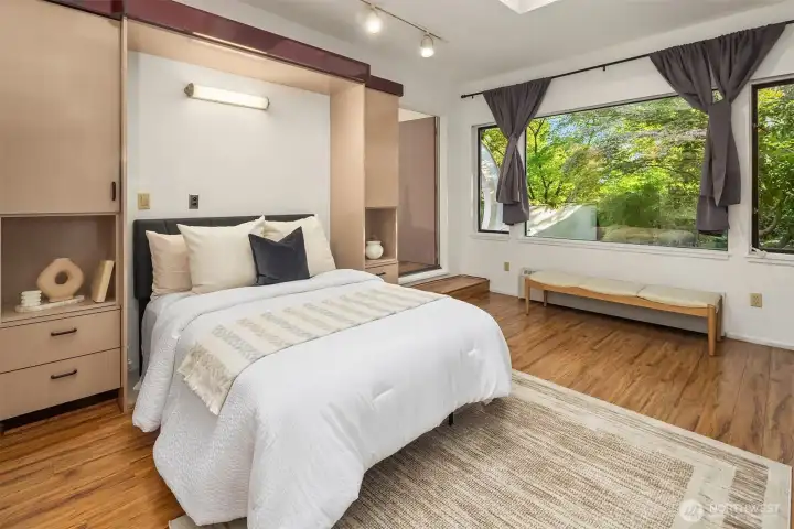 Spacious bedroom