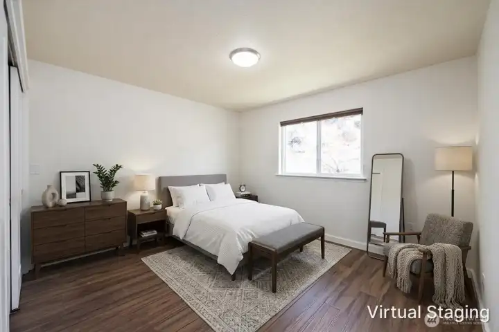 One of two main floor bedrooms. One of two main floor bedrooms.
