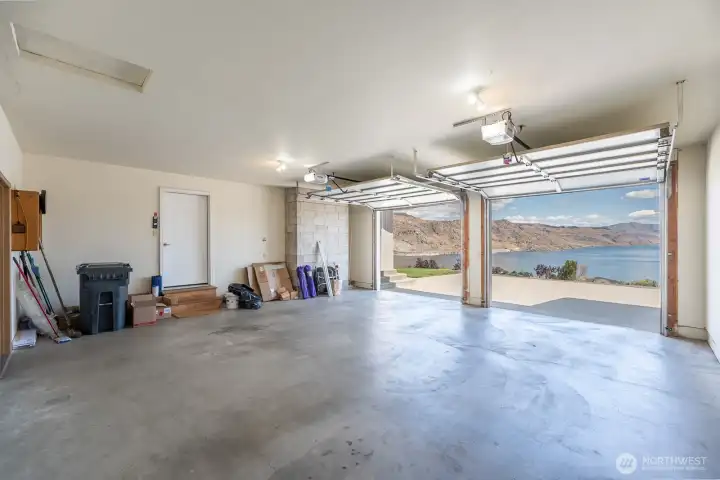 Two car garage. Two car garage.