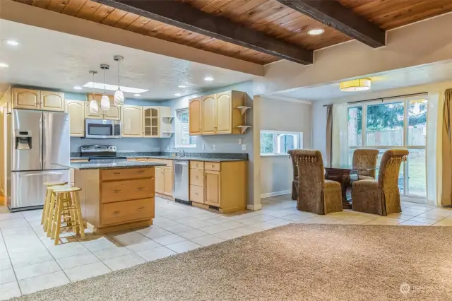 Kitchen & formal dining room