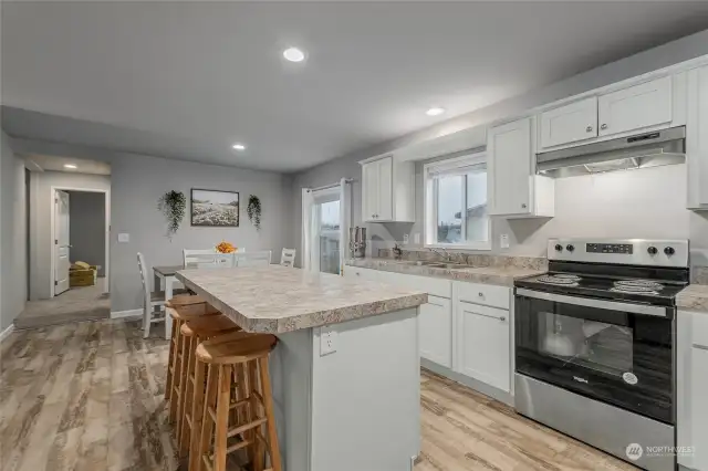 White and bright kitchen.