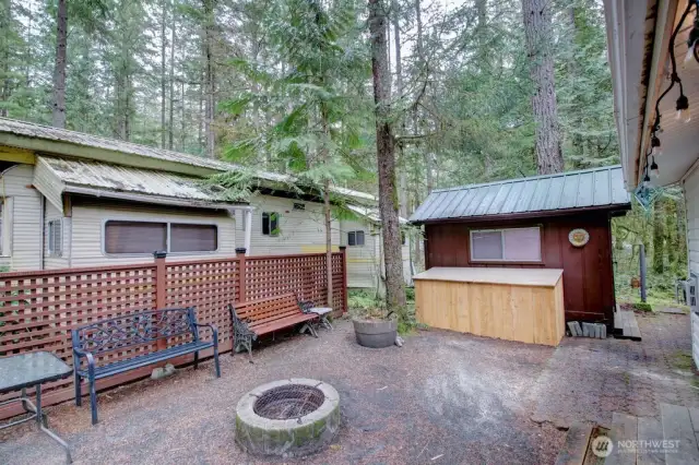 Includes multiuse shed