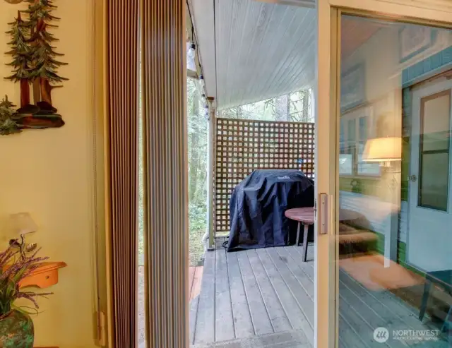 Enjoy a covered area
